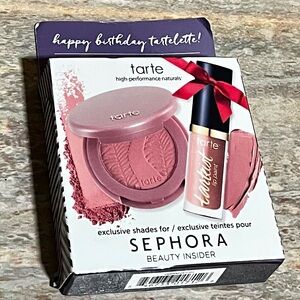 NIB Tarte by Sephora Amazonian clay 12-hour blush & Tarteist matte lipstick